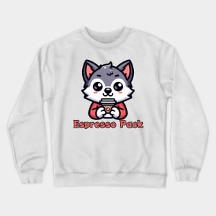 Coffee wolf espresso Crewneck Sweatshirt